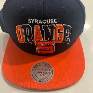 Mitchell & Ness Navy and Orange Syracuse Hat